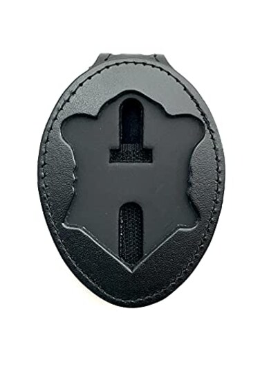 Perfect Fit Shield Wallets Massachusetts State Police MSP Belt Clip On Badge Holder with Neck Chain