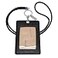 Boshiho Vertical Style Leather ID Card Badge Holder with Keychain Lanyard Black with Keychain