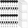 Beieverluck 100 Pack Retractable Badge Reel Clips with 100 Pack Vertical ID Card Holders Retractable Badge Holders with Clip ID Badge Clips with Name Card Holder for Nurses Office SchoolBlack