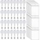 Beieverluck 100 Pack Retractable Badge Reel Clips with 100 Pack Vertical ID Card Holders Retractable Badge Holders with Clip ID Badge Clips with Name Card Holder for Nurses Office SchoolTransparent