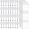 Beieverluck 100 Pack Retractable Badge Reel Clips with 100 Pack Vertical ID Card Holders Retractable Badge Holders with Clip ID Badge Clips with Name Card Holder for Nurses Office SchoolTransparent