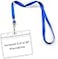Bird Fiy Lanyards with Id Holder Name Badges Waterproof Name tag Badge Holders with Neck Blue Lanyard Swivel JHook Clip 50 Pack