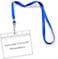 Bird Fiy Lanyards with Id Holder Name Badges Waterproof Name tag Badge Holders with Neck Blue Lanyard Swivel JHook Clip 50 Pack