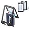 Uniclife 3 Pack ID Badge Holder with DoubleSided Windows Vertical Hard Plastic Case Black Card Protector Pouch for Office School ID Credit Cards Proximity Key Cards Drivers Licenses and Passes