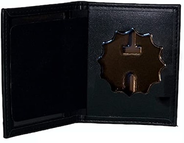 Perfect Fit Dress Leather Badge and ID Case for NY City Lieutenant Cutout PF27