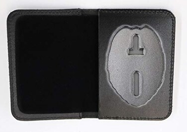 Perfect Fit Duty Leather Badge and ID Case for Police ShieldSecurityCutout PF209
