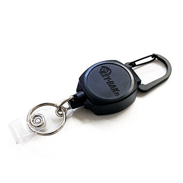KEY-BAK KeyBak Sidekick ID Badge Key Reel 24 Kevlar Cord wPolycarbonate Case 3pk