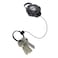 Specialist ID Heavy Duty Retractable Ratchit Keychain Tether Reel for Multiple Keys with Clip Large Polycarbonate Body Stays Extended Kevlar Cord Lanyard Leash Carabiner Attachment