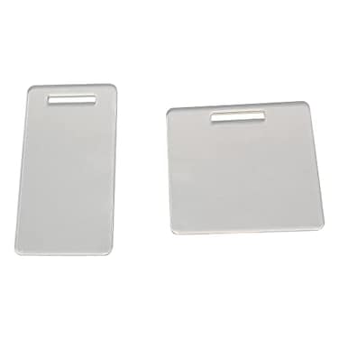 MEYA 18 DIY RN Acrylic Badge Buddy Blanks Set of 10 Horizontal Sublimation Blanks Medical Badge Decoration Clear