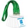 Bird Fiy Lanyard with ID Holder 50 Pcs Waterproof Name Tag Badge ID Card Holders ID Pass Holder and 50 Pcs Flat Neck Lanyards Swivel Hook Green Vertical