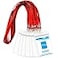 Bird Fiy Lanyard with ID Holder 50 Pcs Waterproof Name Tag Badge ID Card Holders ID Pass Holder and 50 Pcs Flat Neck Lanyards Swivel Hook Red Vertical