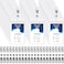 Marspark 100 Sets ID Badge Holder with Metal Badge Clips and PVC Straps Waterproof Sealed Clear Plastic Vertical Name Tag Holder for Name Tag Work Card Drive License Clips Office Car