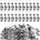 Marspark 400 Pack Metal Badge Clips with PVC Straps Double Hole ID Badge Clips for Name Tag ID Cards Holders Office SuppliesSilver