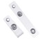 Tenare Clear ID Badge Holder Strap Plastic Badge Strap with Snap and Eyelet Vinyl Badge Clips for Card Holder Lanyards Key Rings 50 Pieces