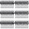 Laumoi 80 Pcs Retractable ID Badge Holder Name ID Badge Reel Clips Keychain Bulk with Belt Clip and Key Ring for Office Worker Teacher Doctor Nurse Employee Black