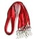 Ollain Bulk Lanyards Premium Cruise Lanyard Nylon Badge Lanyards Id Holder Perfect for Office Kids Teachers Red 100Pack