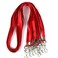 Ollain Bulk Lanyards Premium Cruise Lanyard Nylon Badge Lanyards Id Holder Perfect for Office Kids Teachers Red 100Pack