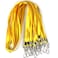 Ollain Bulk Lanyards Premium Cruise Lanyard Nylon Badge Lanyards Id Holder Perfect for Office Kids Teachers Yellow 100Pack