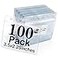 Bird Fiy Name Tag 100 Pack Badge ID Card Holders Clear Plastic Horizontal Premium Badge Holder