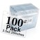 Bird Fiy Name Tag 100 Pack Badge ID Card Holders Clear Plastic Horizontal Premium Badge Holder