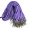 Beebel Lanyards 100 Pack Purple Lanyards with Swivel Hook Clips for ID Name Badge Holder Purple 100 Pack