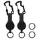 MAGITATI 2 Pack Retractable Key Chain Heavy Duty Badge Holder Reel with Multitool Carabiner Belt Clip and Key Ring for Key Holder Steel Wire Cord Up to 235 inch