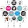 Geosar 16 Pcs Funny Nurse Badge Reel Bulk Cute Retractable Name ID Clip Badge Holder Nurse Accessories for Work Nursing Assistant Doctor Medical Office AccessoriesStylish Style
