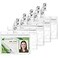 EcoEarth Horizontal PVC ID Badge Holder with Metal Clips and Vinyl Straps with Soft Edge Sealable Fits 35x225 inch Inserts Clear 10Pack Waterproof ID Holder Bulk ID Card Holder Name Tag