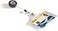 Durable Security Pass Holder 275 x 3625 Inches with Retractable Badge Reel Transparent Pack of 10 Badges Badge Reel Length 80cm