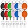 Orcielo 14 Packs Retractable Badge Holder Carabiner Badge Reel Multicolor Retractable Key Holder with Belt Clip