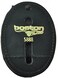 Boston Leather Oval Badge Holder with Swivel Plain Finish with Chain