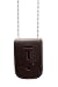 Perfect Fit Shield Wallets Brown Leather Badge Holder ID Wallet with 30 Necklace Chain and Belt Loop Law Enforcement Security Badge Fits Shield Star Round Oval Badges for Professionals