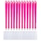 CANWELUX 12 Pack Neon Hot Pink Lanyard for ID BadgesLanyard with AntiLost ID Holders for Cruise Neon Hot Pink12Pack