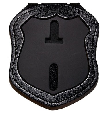 Perfect Fit Shield Wallets NYPD Patrol Officer Belt Clip Badge Holder with Pocket and Chain Cutout PF145