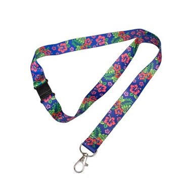 Lucky Line Lanyard with Swivel Snap Hibiscus Design C205 Medium