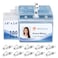 ZHEGUI 100 Pack Horizontal ID Badge Holder with Clip Waterproof PVC Transparent Name Tag Holder with Sealed Zipper Plastic ID Card Holders for Offices Schools Conferences Trade Shows and Events