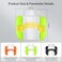 vipolish 3 Pack Clear Arm Badge Holders Armband ID Card Holder with Adjustable Elastic Strap MultiPurpose ID Badge Holder for for Work Gym Running Outdoor Sports Green Black Orange