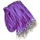 Maileto 50 Pack Bulk Lanyard for ID Badge Holder Durable Flat Lanyard with Swivel Hook and Badge Clip Purple