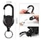 henyouecs Heavy Duty Retractable KeychainMultitool Carabiner Badge HolderTactical ID Badge Reel with 236 Steel Retractable Cord for Men and WomenBlack 2 Pack