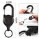 henyouecs Heavy Duty Retractable KeychainMultitool Carabiner Badge HolderTactical ID Badge Reel with 236 Steel Retractable Cord for Men and WomenBlack 2 Pack