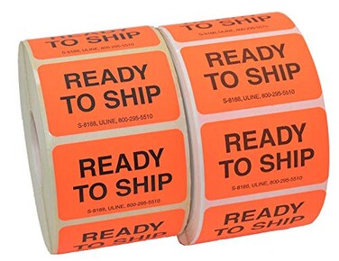 Uline Ready to Ship Labels Roll of 1000 Labels