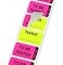 ChromaLabel 1 x 150 Inch Fluorescent Pink and Yellow Double Layer Quality Control Label Imprinted to Be Tested Tested 250 per Dispenser Box
