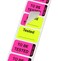 ChromaLabel 1 x 150 Inch Fluorescent Pink and Yellow Double Layer Quality Control Label Imprinted to Be Tested Tested 250 per Dispenser Box