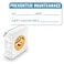 SmartSign Preventive Maintenance Labels in Dispenser Box Pack of 350 0625 x 15 Adhesive Vinyl Stickers Made in USA