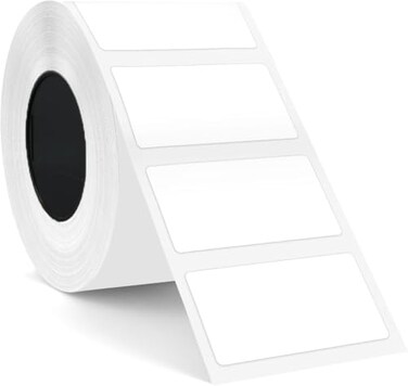 SUPVAN T50M Series Label Maker Tape 118 059 30mm 15mm 400 LabelsRoll Genuine Laminated Thermal Label Tape Refill Waterproof Oilproof Highly Adhesive Auto Detect Labels Black on White