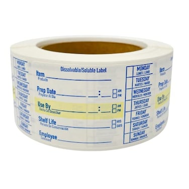 ATL Direct 2x3 Dissolvable Food Labels 500 Label Stickers Bottle Labels for Storage Bins Sticker Labels for Food containers 500 Blue