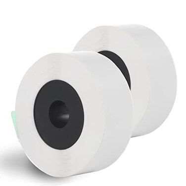 OROSAUR Label Maker Tape Green Continuous Paper Label Printer Tape Roll Waterproof SelfAdhesive Labels Tape Refills for HP1 Label Maker DIY Labeling Tape Replacement Labels 042 inch x 21 2PCS