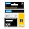 DYMO Rhino Industrial Permanent Polyester Labels 38 Black Print on White Tape