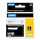 DYMO Rhino Industrial Permanent Polyester Labels 12 Black Print on White Tape