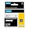 DYMO Rhino Industrial Permanent Polyester Labels 34 Black Print on White Tape